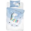 DETEXPOL Obliečky do postieľky Zebra modrá Bavlna, 100/135, 40/60 cm