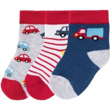 Lupilu Chlapčenské ponožky pre bábätká s biobavlnou červená sivá modrá