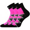 VOXX ponožky Monsa čierno-ružové 3 páry 35-38 113840
