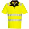 Reflexné Polo tričko Žltá 4XL