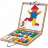 Magnetická skladačka s tabuľkou - biela