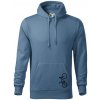 Bicykel na výšku - Mikina pánska Cape s kapucňou - XL ( Denim )