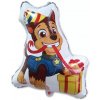 Paw Patrol: Fóliový balón Chase s darčekom - 49 x 60 cm