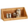 ZELLER Bamboo 50 x 20 x 20 cm - závesná bambusová polička na korenie