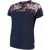 SENSOR HELIUM dámsky dres voľný kr.rukáv deep blue/leaves Veľkosť: S
