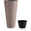 PROSPERPLAST Kvetináč SAND SLIM 29,6cm mocca