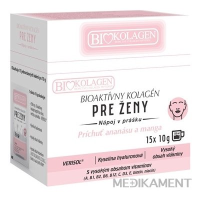 Asp BIOAKTÍVNY KOLAGÉN PRE ŽENY nápoj v prášku, vrecúška 15x10 g