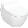 Geberit AquaClean - Elektronický bidet Tuma Comfort s keramikou, závesný, TurboFlush, SoftClosing, KeraTect, sklo/biela 146.290.SI.1