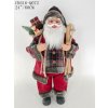 Dekorácia MagicHome Vianoce, Santa, s darčekom, červený, 60 cm