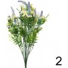 Kytica levandula, drobné kvety 46cm žlto-fialová 239836ZLF - Umelé kvety
