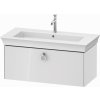Duravit White Tulip skrinka 98.4x45.8x41 cm závesná kúpeľňová skrinka pod umývadlo biela WT425208585