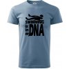 Swimming is in my DNA - Klasické pánske tričko vyššej gramáže - 3XL ( Denim )
