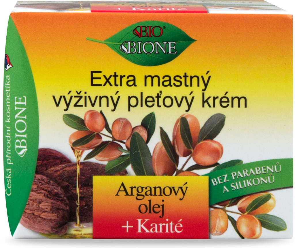 BC Bione arganový olej + karité extra mastný výživný pleťový krém 51 ml