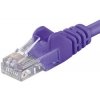 PremiumCord sputp03V Patch, UTP RJ45-RJ45 level 5e, 3m, fialový