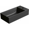 GSI KUBE X keramické umývadlo 50x25cm, pravé/ľavé, čierna mat 9486126