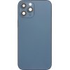 Stredový rám + sklíčko kamery + Rám + bočné tlačidlá + priehradka na SIM kartu iPhone 12 Pro Max modrá farba bez loga