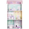 Domček pre bábiky ECOTOYS Trojposchodový domček pre bábiky jahodový (5903089065289)
