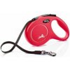 Vodítko FLEXI Classic New M opasok 5m/25kg červená