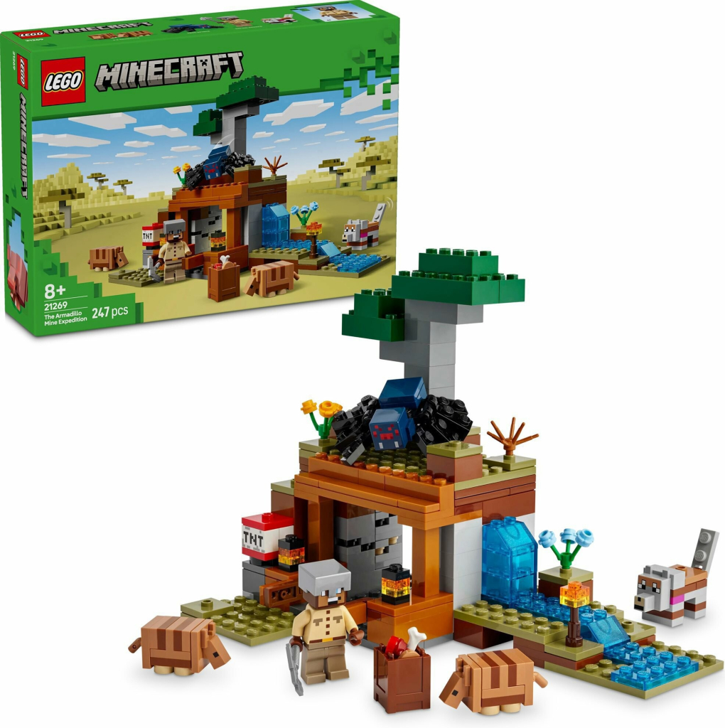 LEGO® Minecraft® 21269 Výprava do bane a pásovec