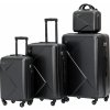 Municase - Odolný cestovný kufor na kolieskach s TSA zámkom Farba: Čierna