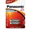 PANASONIC Alkalické baterie Pro Power LR03PPG/2BP AAA 1,5V (Blistr 2ks) 4001,00 Panasonic