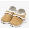Dojčenské semiškové capáčky New Baby hnedá 0-3 m - 116/122