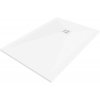 Mexen Stone+ obdĺžniková kompozitová sprchová vanička 80 x 70 cm, biela, biely kryt - 44107080-W