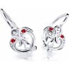 Cutie Jewellery Slušivé detské náušnice z bieleho zlata C2211-10-X-2 červená
