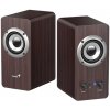GENIUS SP-HF400 reproduktory, tmavé drevo