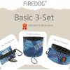 Firedog Basic 3-Set nylon Modern modrý
