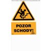 Piktogram Pozor schody! A5 Plast