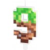Party Narodeninová tortová sviečka Minecraft číslo 9, 7 cm