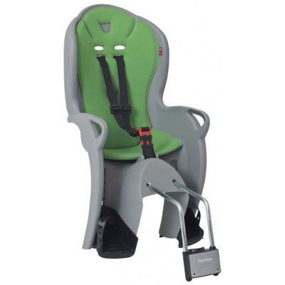 HAMAX Cyklosedačka s uzamykateľným zámkom Kiss Medium Grey/Green H551044