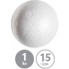 Guľa - polystyrénová 15 cm, 1ks
