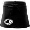 Florbal lopta - Športová sukne - two in one - S ( Čierna )