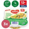 3x HAMI Príkrm mäsovo-zeleninový v tanieriku Mini-makaróny so zeleninou a smotanou 230g, 12+