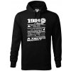 1984 v kocke - Mikina pánska Cape s kapucňou - XL ( Čierna )
