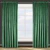 Hotový záves D91 ROSA tmavozelený - na páske