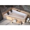 BESCO Asymetrická vaňa INTIMA DUO SLIM Nožičky k vani - S nožičkami, Rozmer vane - 180 × 125 cm, Spôsob prevedenia - Pravé VANINTID18SLIMP+OLVPINOZSTELID