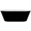 Besco DEEVA B&W voľne stojaca akrylátová vaňa s prepadom 180 x 80 cm, #WWA-180-DBG