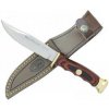 Muela BWF-10 lovecký nôž 10 cm, drevo Pakka, mosadz, kožené puzdro