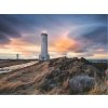 RAVENSBURGER Puzzle Magická atmosféra nad majákom Akranes, Island 1500 dielikov
