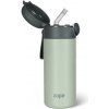 Zopa Termoska na tekutiny so slamkou a silikónovým držiakom 350 ml Pistacio green