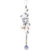 Nefertitis Lotosový kvet Feng Shui záves do okna z farebných krištáľov a kovu NF4897 - cca 34 cm