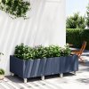 Kvetináč plast sivý VidaXL 150 cm x 80 x 54 cm