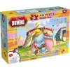 Obojstranné puzzle pre deti Lisciani MAXI 35 dielikov Dumbo (s omaľovánkou)