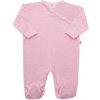 Dojčenský bavlnený overal s bočným zapínaním New Baby Lovely bodkami