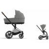 Cybex Platinum CYBEX Priam Set mirage grey 2025 chrome with brown details