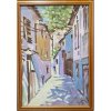 Ulica na Kréte - akad. mal. Varuzhan Aghamyan, originálny, ručne maľovaný obraz M (do veľkosti 65x65cm) Viac farieb