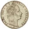 Stříbrná mince 1 zlatník František Josef I. Rakouská ražba 1860